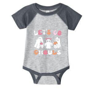 Lets Go Ghouls Halloween Ghost Infant Baby Jersey Bodysuit