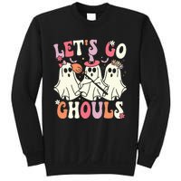 Lets Go Ghouls Halloween Ghost Costume Retro Groovy Sweatshirt