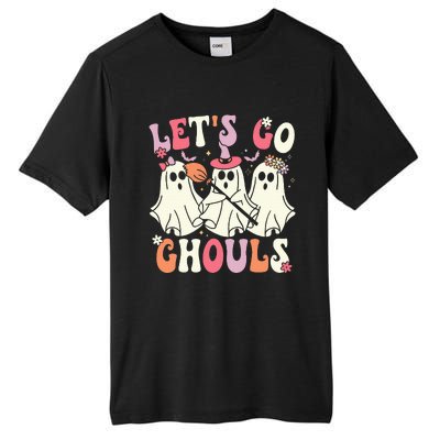 Lets Go Ghouls Halloween Ghost Costume Retro Groovy Tall Fusion ChromaSoft Performance T-Shirt