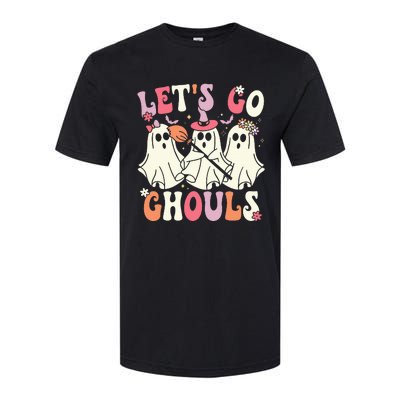 Lets Go Ghouls Halloween Ghost Costume Retro Groovy Softstyle CVC T-Shirt