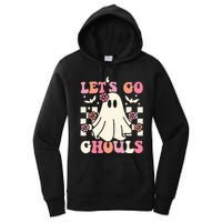 Lets Go Ghouls Halloween Ghost Costume Retro Groovy Women's Pullover Hoodie