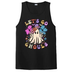 Lets Go Ghouls Halloween Design Retro Cute Boo Ghost Gift PosiCharge Competitor Tank