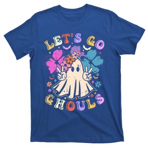 Lets Go Ghouls Halloween Design Retro Cute Boo Ghost Gift T-Shirt