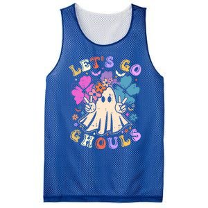 Lets Go Ghouls Halloween Design Retro Cute Boo Ghost Gift Mesh Reversible Basketball Jersey Tank