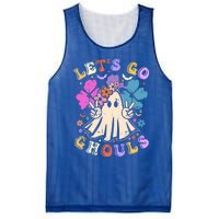 Lets Go Ghouls Halloween Design Retro Cute Boo Ghost Gift Mesh Reversible Basketball Jersey Tank