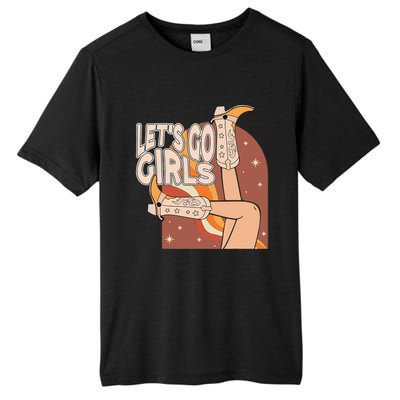 Lets Go Girls Cowgirl Boots Country Bachelorette Party Tall Fusion ChromaSoft Performance T-Shirt