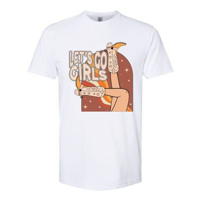 Lets Go Girls Cowgirl Boots Country Bachelorette Party Softstyle CVC T-Shirt