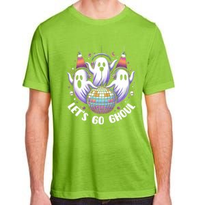 Lets Go Ghouls Retro Halloween Ghost Gift Adult ChromaSoft Performance T-Shirt