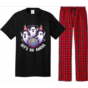 Lets Go Ghouls Retro Halloween Ghost Gift Pajama Set