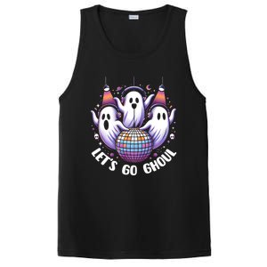 Lets Go Ghouls Retro Halloween Ghost Gift PosiCharge Competitor Tank