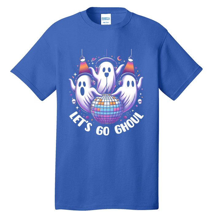 Lets Go Ghouls Retro Halloween Ghost Gift Tall T-Shirt