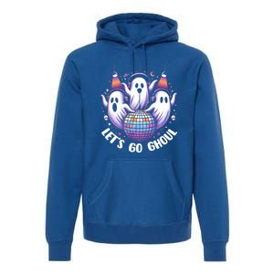 Lets Go Ghouls Retro Halloween Ghost Gift Premium Hoodie