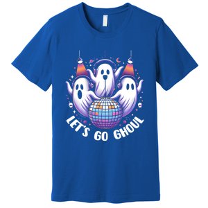 Lets Go Ghouls Retro Halloween Ghost Gift Premium T-Shirt