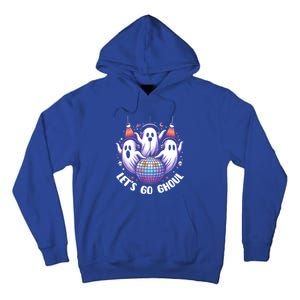 Lets Go Ghouls Retro Halloween Ghost Gift Tall Hoodie