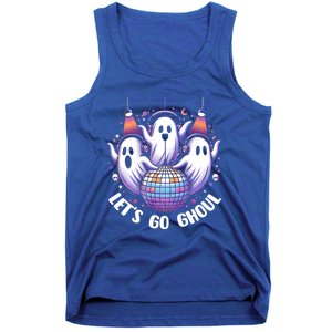 Lets Go Ghouls Retro Halloween Ghost Gift Tank Top