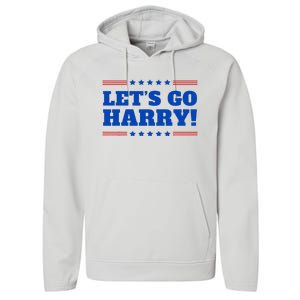 LetS Go Harry YouRe Voting Trump Today Performance Fleece Hoodie