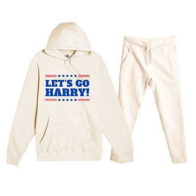 LetS Go Harry YouRe Voting Trump Today Premium Hooded Sweatsuit Set