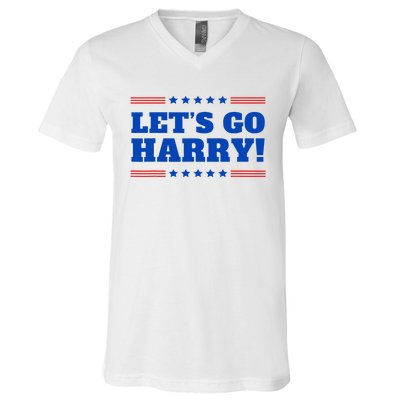 LetS Go Harry YouRe Voting Trump Today V-Neck T-Shirt