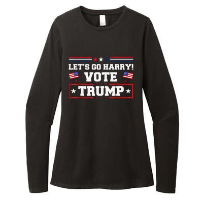 LetS Go Harry YouRe Voting Trump Today Womens CVC Long Sleeve Shirt