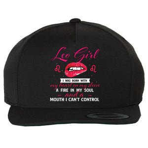 Leo Girl Horoscope Zodiac Sign Birthday Astrology Symbol Wool Snapback Cap