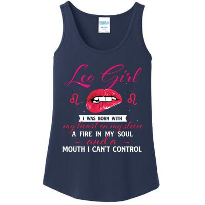 Leo Girl Horoscope Zodiac Sign Birthday Astrology Symbol Ladies Essential Tank