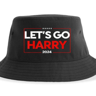 LetS Go Harry YouRe Voting Trump Today Us Flag Vintage Sustainable Bucket Hat