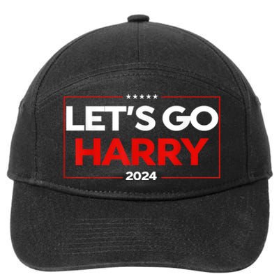 LetS Go Harry YouRe Voting Trump Today Us Flag Vintage 7-Panel Snapback Hat