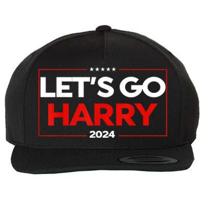 LetS Go Harry YouRe Voting Trump Today Us Flag Vintage Wool Snapback Cap