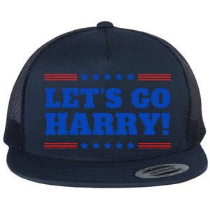 LetS Go Harry YouRe Voting Trump Today Funny 2024 Quote Flat Bill Trucker Hat