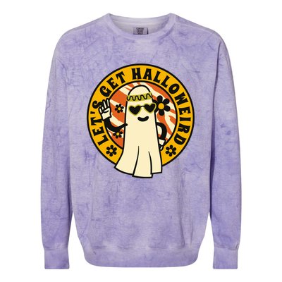 Lets Get Halloweird Colorblast Crewneck Sweatshirt