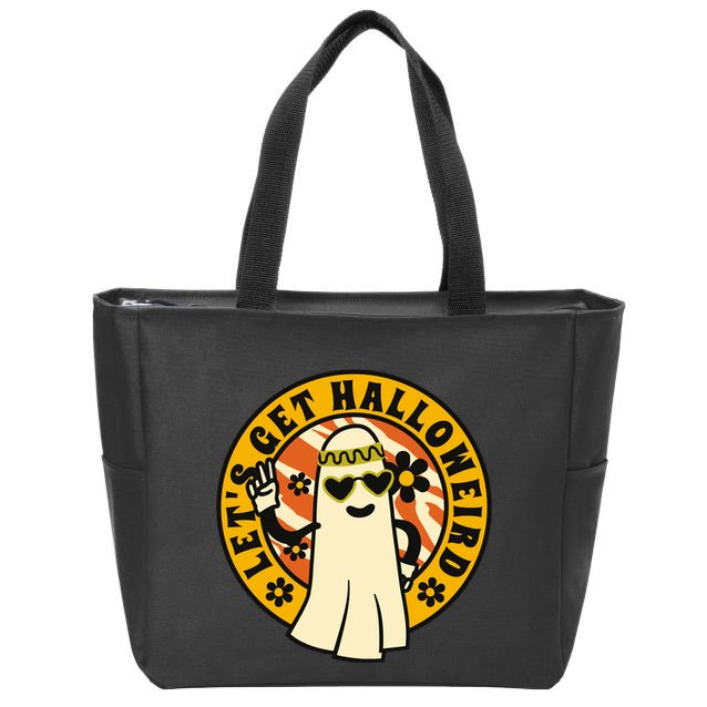 Lets Get Halloweird Zip Tote Bag