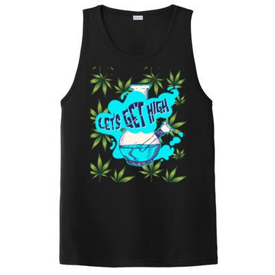 Let's Get High Marijuana Bong Gift PosiCharge Competitor Tank