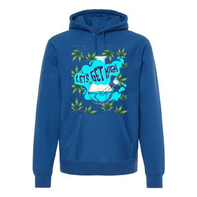 Let's Get High Marijuana Bong Gift Premium Hoodie