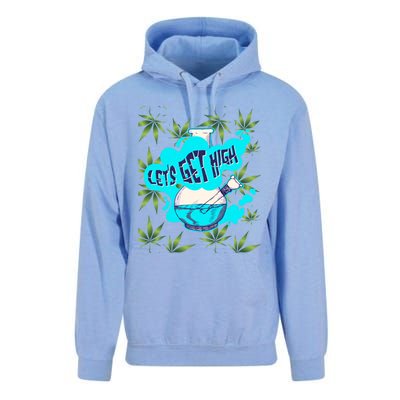 Let's Get High Marijuana Bong Gift Unisex Surf Hoodie