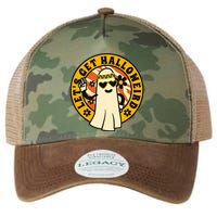 Let's Get Halloweird 60s Hippie Ghost Halloween Legacy Tie Dye Trucker Hat