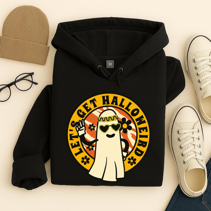 Let's Get Halloweird 60s Hippie Ghost Halloween Hoodie