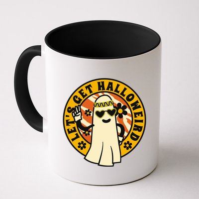 Let's Get Halloweird 60s Hippie Ghost Halloween Mug
