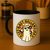 Let's Get Halloweird 60s Hippie Ghost Halloween Mug