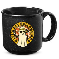 Let's Get Halloweird 60s Hippie Ghost Halloween 15oz Campfire Ceramic Mug