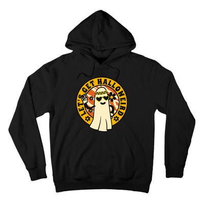 Let's Get Halloweird 60s Hippie Ghost Halloween Tall Hoodie
