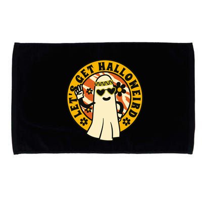 Let's Get Halloweird 60s Hippie Ghost Halloween Microfiber Hand Towel