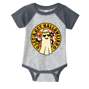 Let's Get Halloweird 60s Hippie Ghost Halloween Infant Baby Jersey Bodysuit