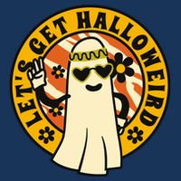 Let's Get Halloweird 60s Hippie Ghost Halloween Infant Baby Jersey Bodysuit