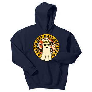 Let's Get Halloweird 60s Hippie Ghost Halloween Kids Hoodie