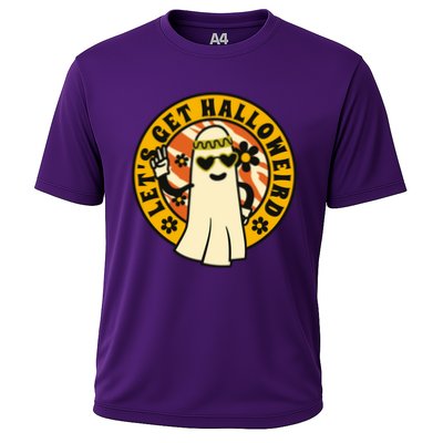 Let's Get Halloweird 60s Hippie Ghost Halloween Performance Shirt