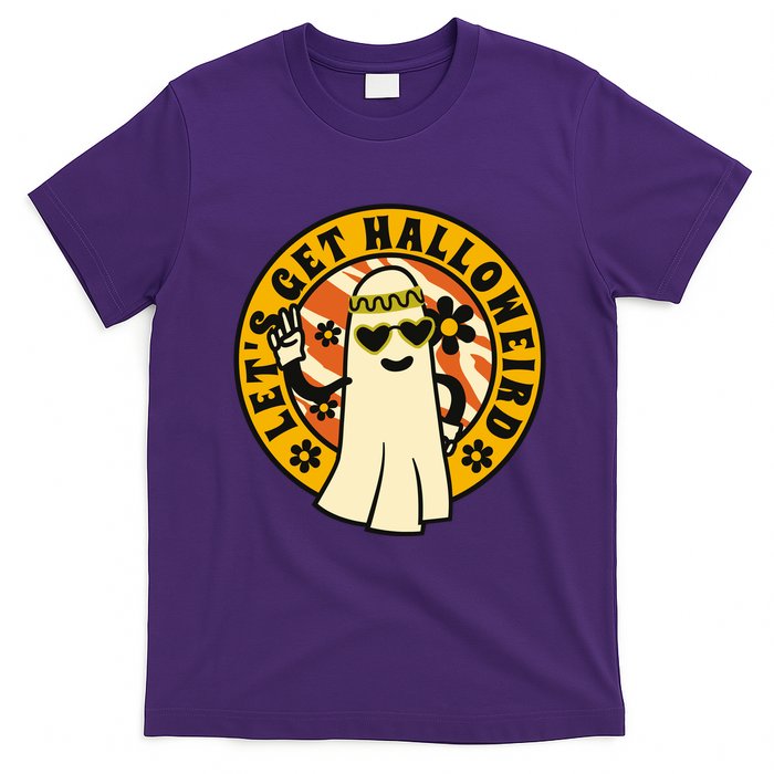 Let's Get Halloweird 60s Hippie Ghost Halloween T-Shirt