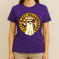 Let's Get Halloweird 60s Hippie Ghost Halloween T-Shirt