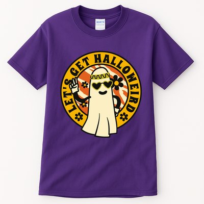 Let's Get Halloweird 60s Hippie Ghost Halloween Tall T-Shirt