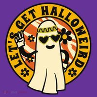 Let's Get Halloweird 60s Hippie Ghost Halloween Mesh Reversible Basketball Jersey Tank