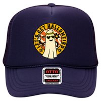 Let's Get Halloweird 60s Hippie Ghost Halloween Trucker Hat